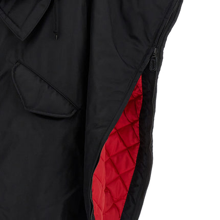 Junya Watanabe Black Nylon Full-Length Jacket