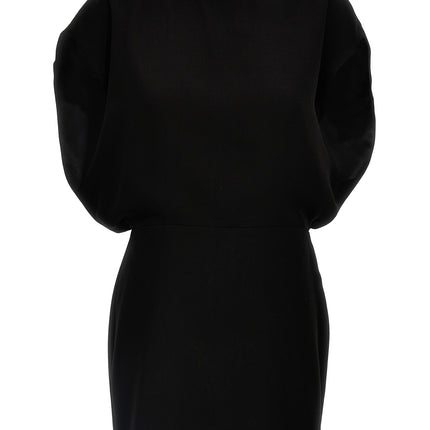 Max Mara Black Triacetate Short Dress