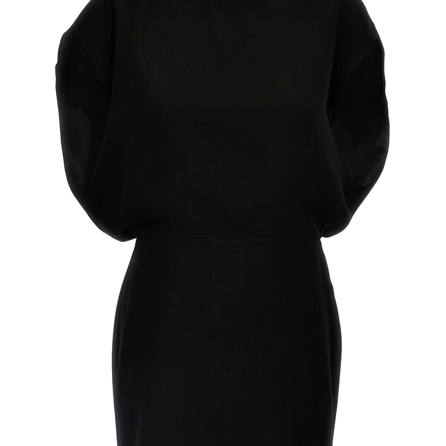 Max Mara Black Triacetate Short Dress