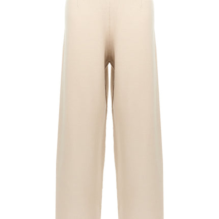 Max Mara Beige Viscose Casual Pants