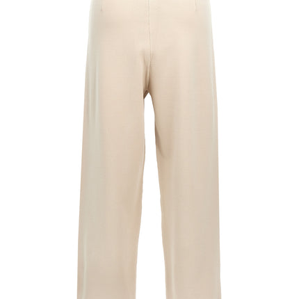 Max Mara Beige Viscose Casual Pants