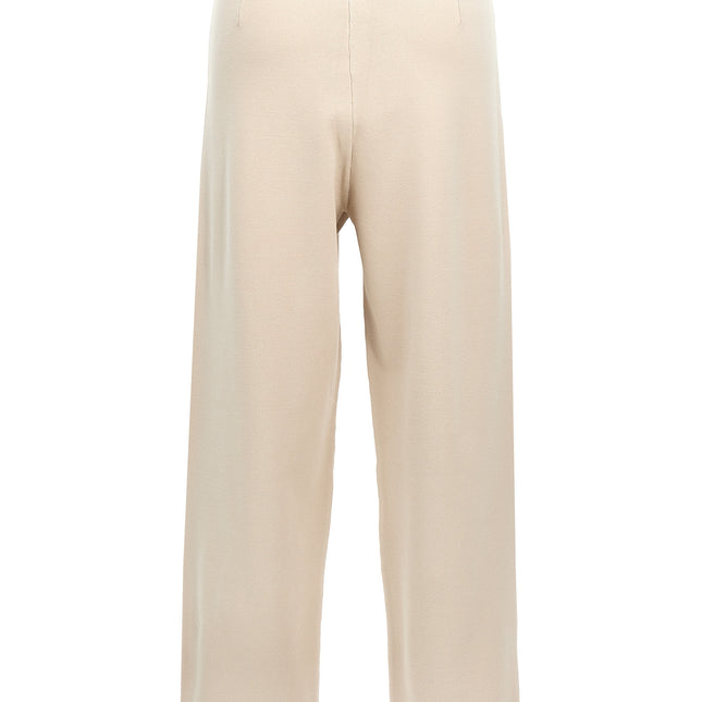 Max Mara Beige Viscose Casual Pants