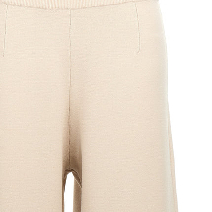 Max Mara Beige Viscose Casual Pants