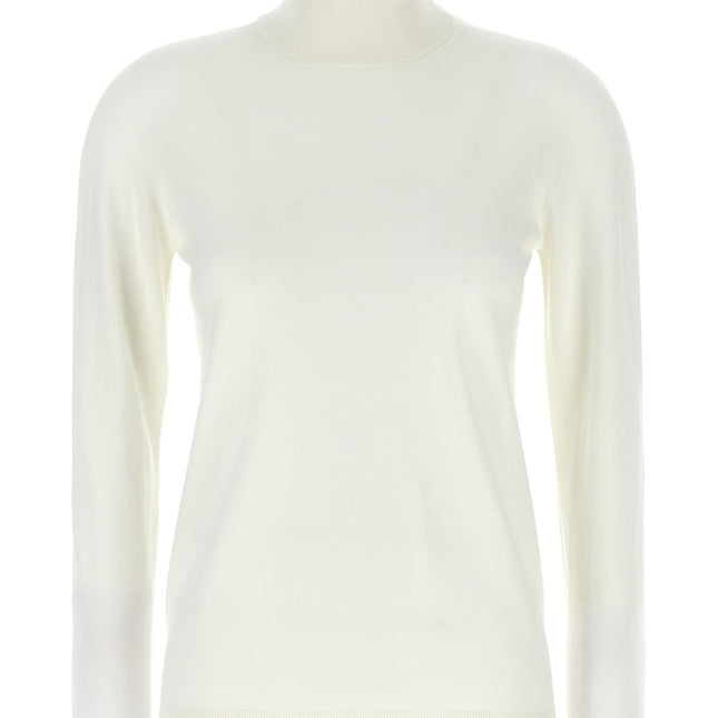 Max Mara White Virgin Wool Cardigan