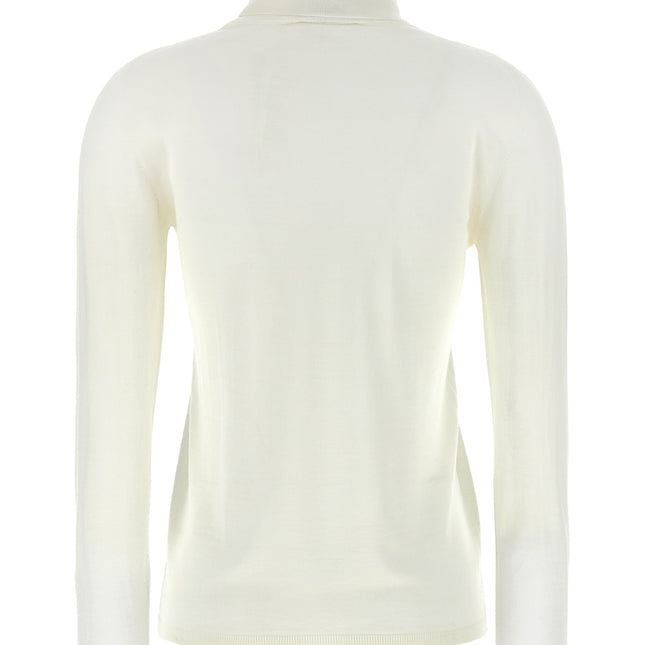 Max Mara White Virgin Wool Cardigan