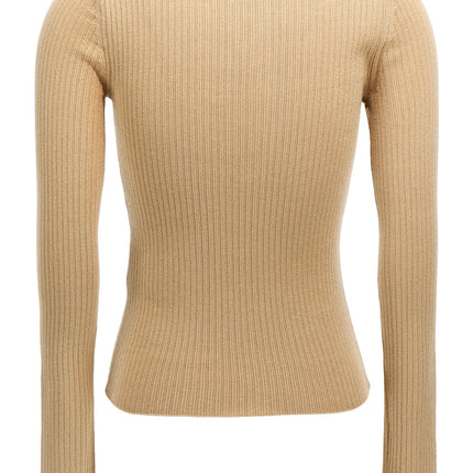 Max Mara Beige Silk Cardigan