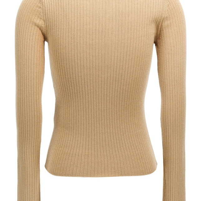Max Mara Beige Silk Cardigan