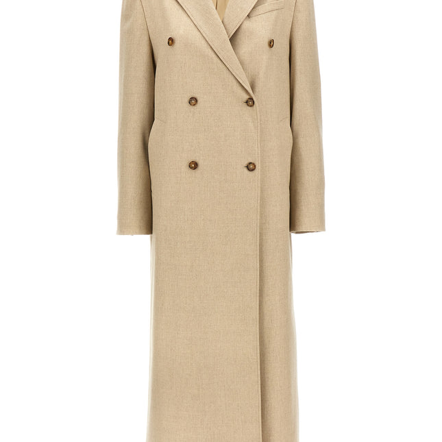 Loulou De Saison Beige Virgin Wool Coat