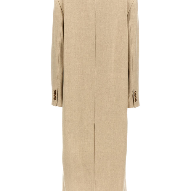Loulou De Saison Beige Virgin Wool Coat