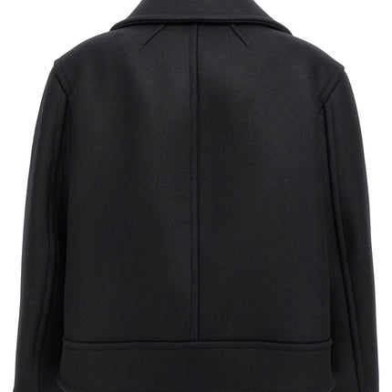 Saint Laurent Black Virgin Wool Coat