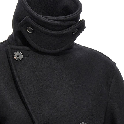 Saint Laurent Black Virgin Wool Coat