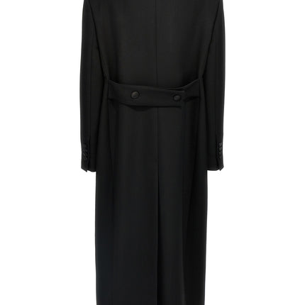 Dolce & Gabbana Black Virgin Wool Coat