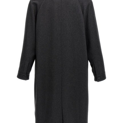 Fendi Gray Cashmere Coat