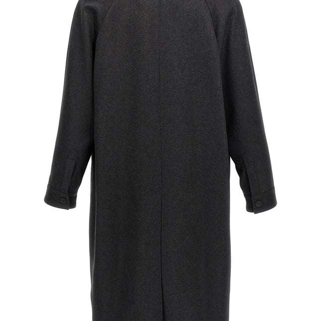 Fendi Gray Cashmere Coat