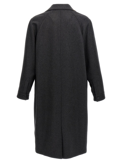 Fendi Gray Cashmere Coat
