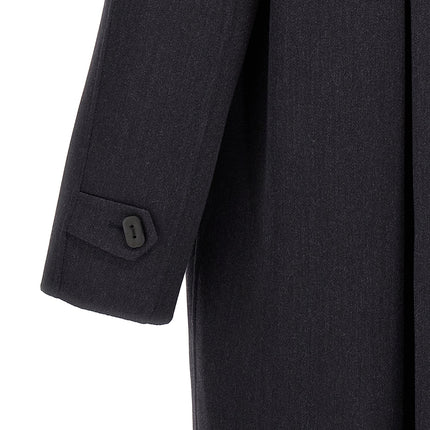 Fendi Blue Virgin Wool Coat