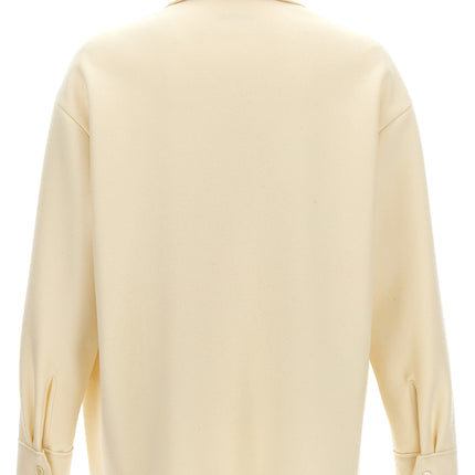 Jil Sander White Wool Blouse