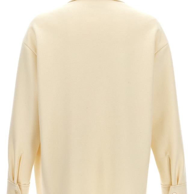 Jil Sander White Wool Blouse
