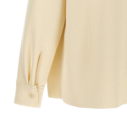 Jil Sander White Wool Blouse