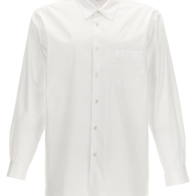 Comme Des Garçons White Cotton Blouse