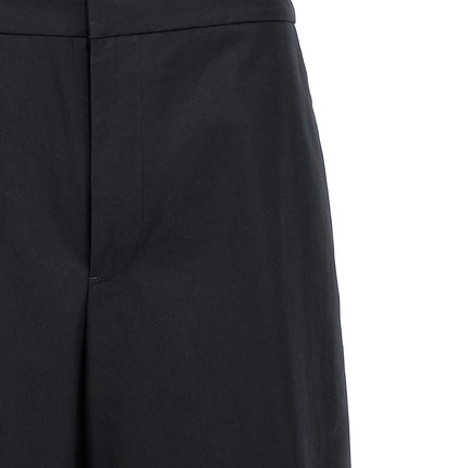 Jil Sander Blue Cotton Casual Pants