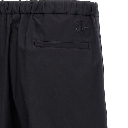 Jil Sander Blue Cotton Casual Pants