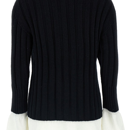 Issey Miyake Bicolor Cotton Cardigan