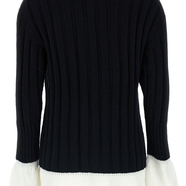 Issey Miyake Bicolor Cotton Cardigan