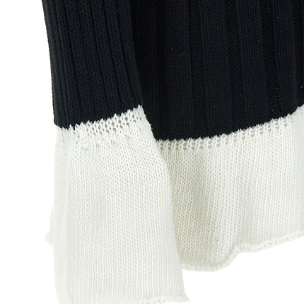 Issey Miyake Bicolor Cotton Cardigan
