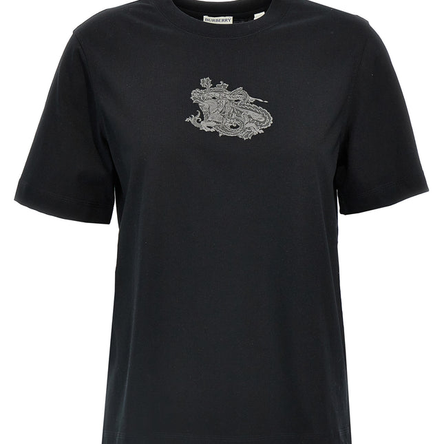 Burberry Black Cotton T-Shirt