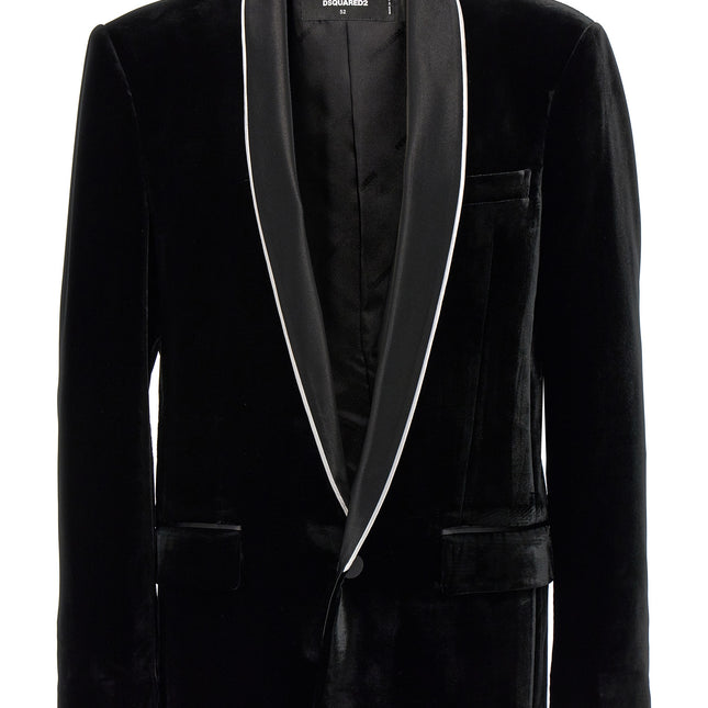 Dsquared² Black Viscose Blazer