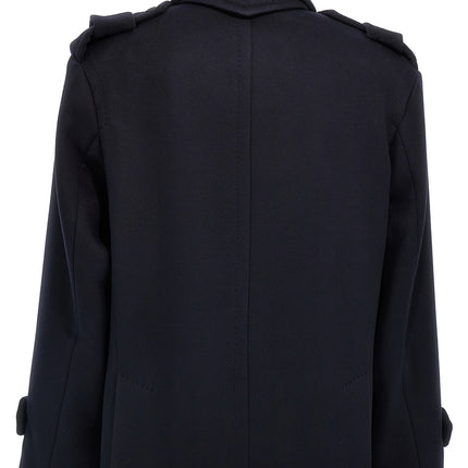 Max Mara Blue Virgin Wool Coat