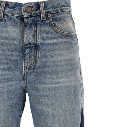 Chloé Blue Cotton Flared Jeans
