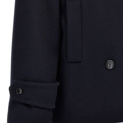 Max Mara Blue Virgin Wool Coat
