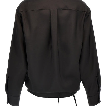 Valentino Garavani Black Wool Blouse