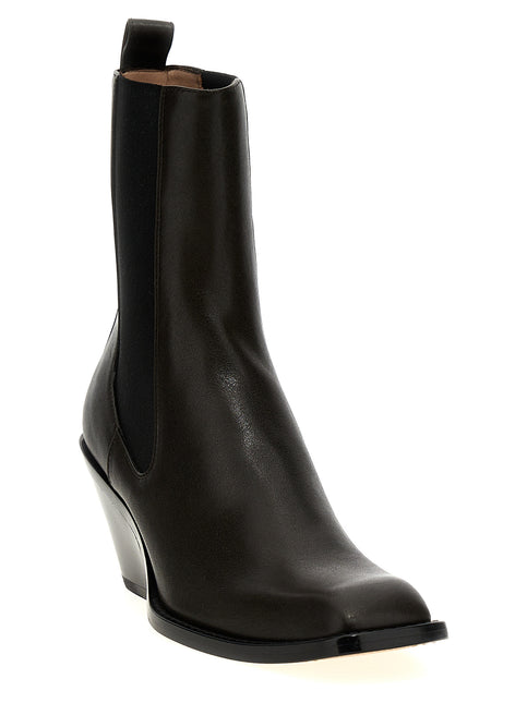 Khaite Brown Calfskin Chelsea Boots