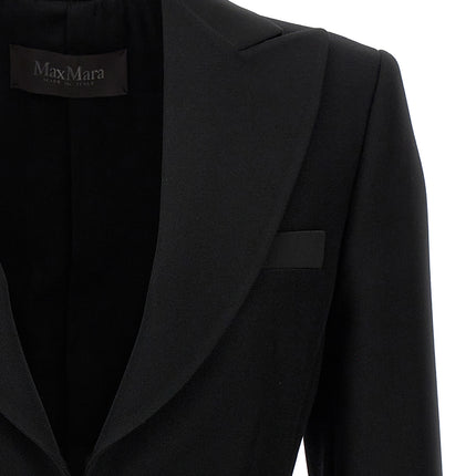 Max Mara Black Virgin Wool Blazer