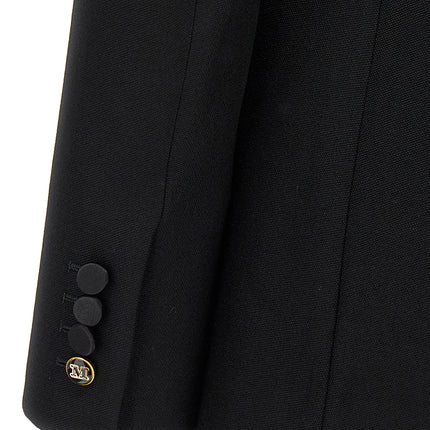 Max Mara Black Virgin Wool Blazer