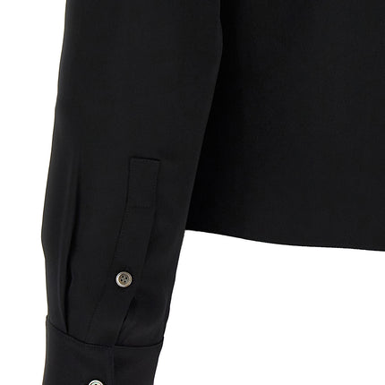 Theory Black Silk Blouse