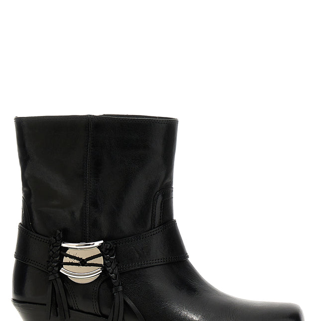 Isabel Marant Black Cowhide Chelsea Boots