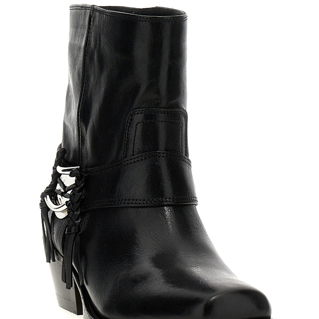 Isabel Marant Black Cowhide Chelsea Boots