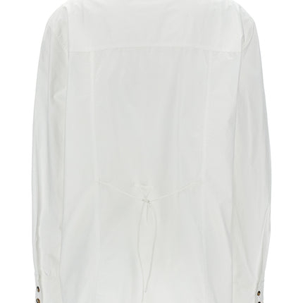 Ganni White Cotton Blouse
