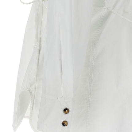 Ganni White Cotton Blouse
