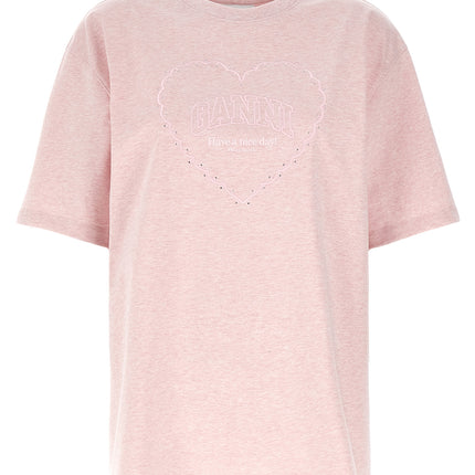 Ganni Multicolor Cotton T-Shirt
