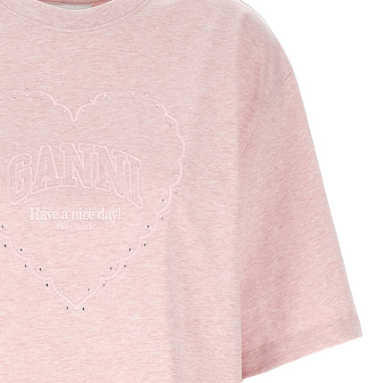 Ganni Multicolor Cotton T-Shirt