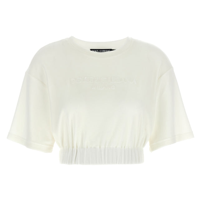 Dolce & Gabbana White Cotton T-Shirt