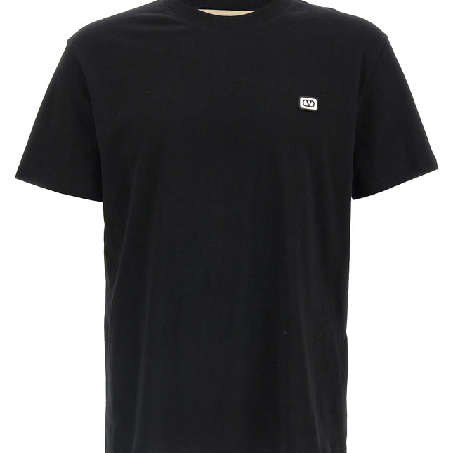 Valentino Garavani Black Cotton T-Shirt