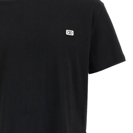 Valentino Garavani Black Cotton T-Shirt