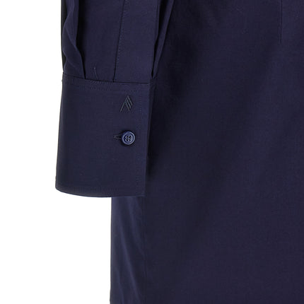 The Attico Blue Cotton Short Dress