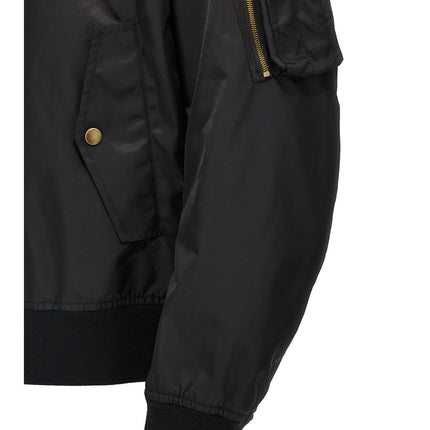 Valentino Garavani Black Polyamide Bomber